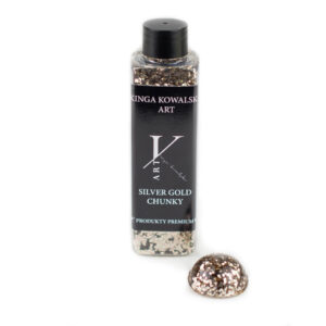 Brokat Silver Gold Chunky