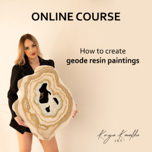 Online course "How to create geode resin paintings"